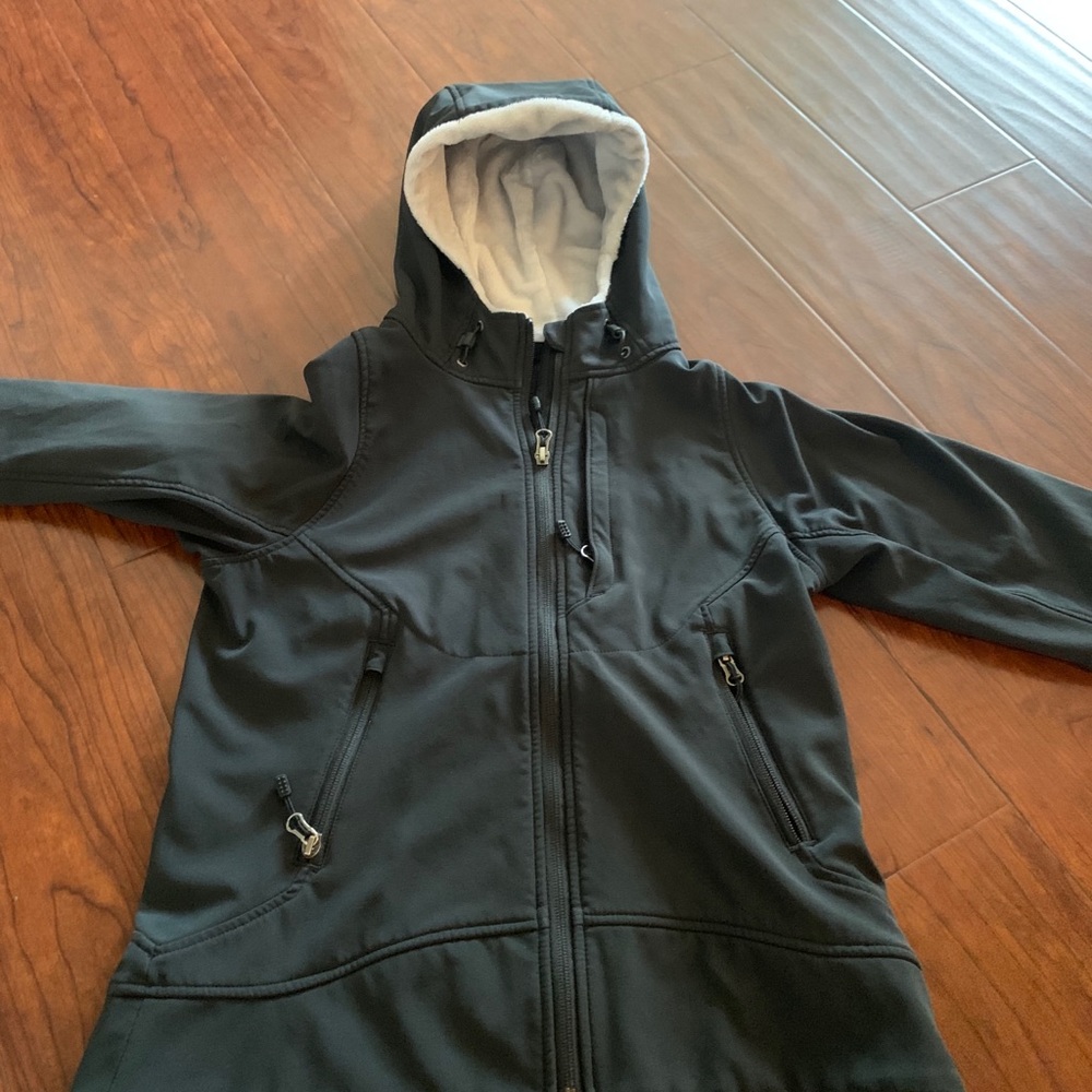 Spyder waterproof with fleece lined hooded jacket
